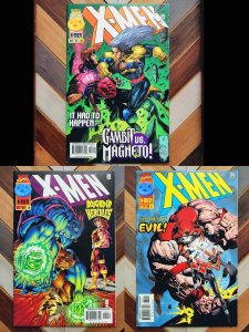 X-MEN #58, 59, 61 (Marvel 1996) HIGH GRADE Gambit, Magneto, Hercules, Juggernaut