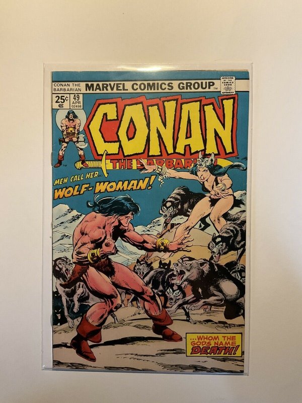 Conan The Barbarian 49 Very Fine- Vf- 7.5 Marvel  