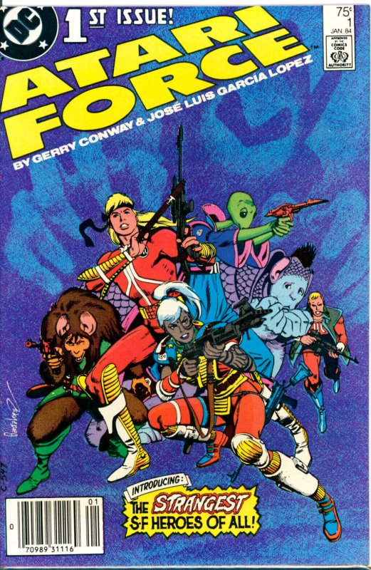 Atari Force #1 DC Comics 1984 Newsstand Variant VF+