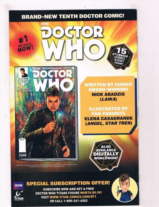 Doctor Who # 1 NM Variant Titan Comics BBC TV 11th DR. Robbie Morrison Issue S71