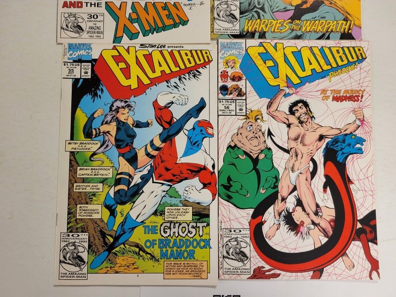 4 Excalibur Marvel Comic Books #55 56 57 63 52 TJ28