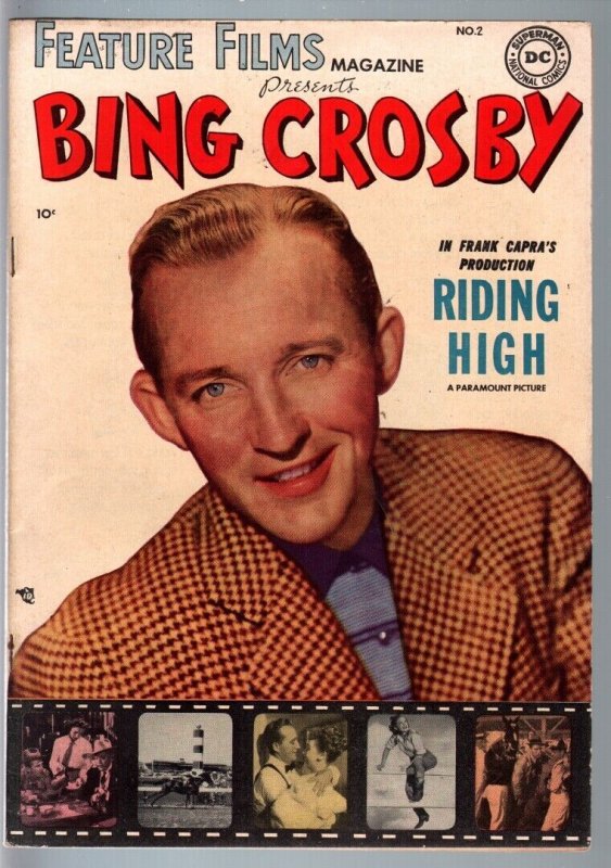Feature Films Magazine #2-BING CROSBY-DC golden age photo cover VF
