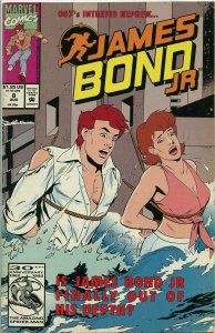 James Bond Jr. #8 Marvel Comics August Aug 1992 (VG Ripped Spine)