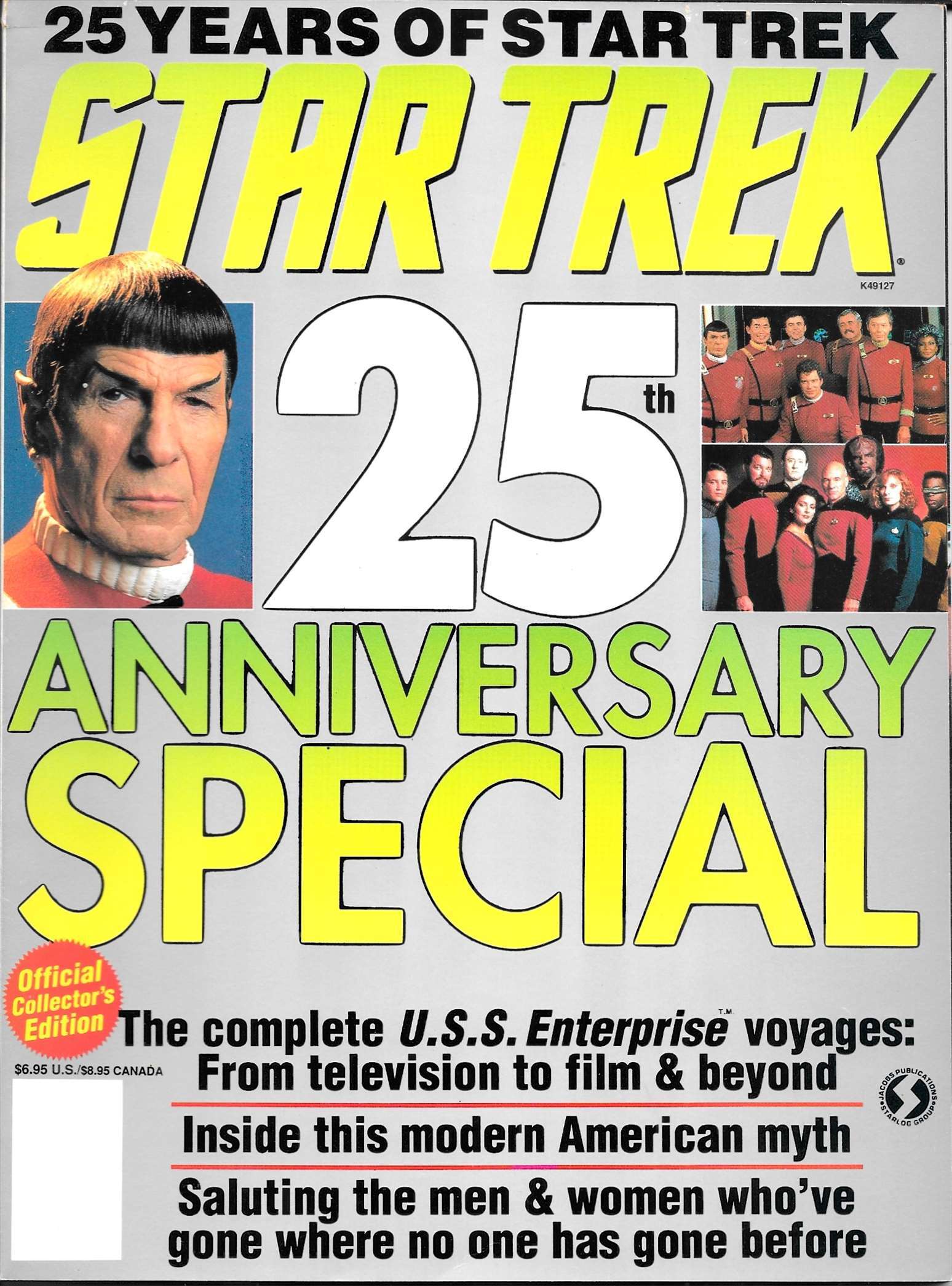 Comic　Collectibles　The　#1　FN　25th　Magazines　Anniversary　Official　Trek　Paramount　Star　Special,　HipComic