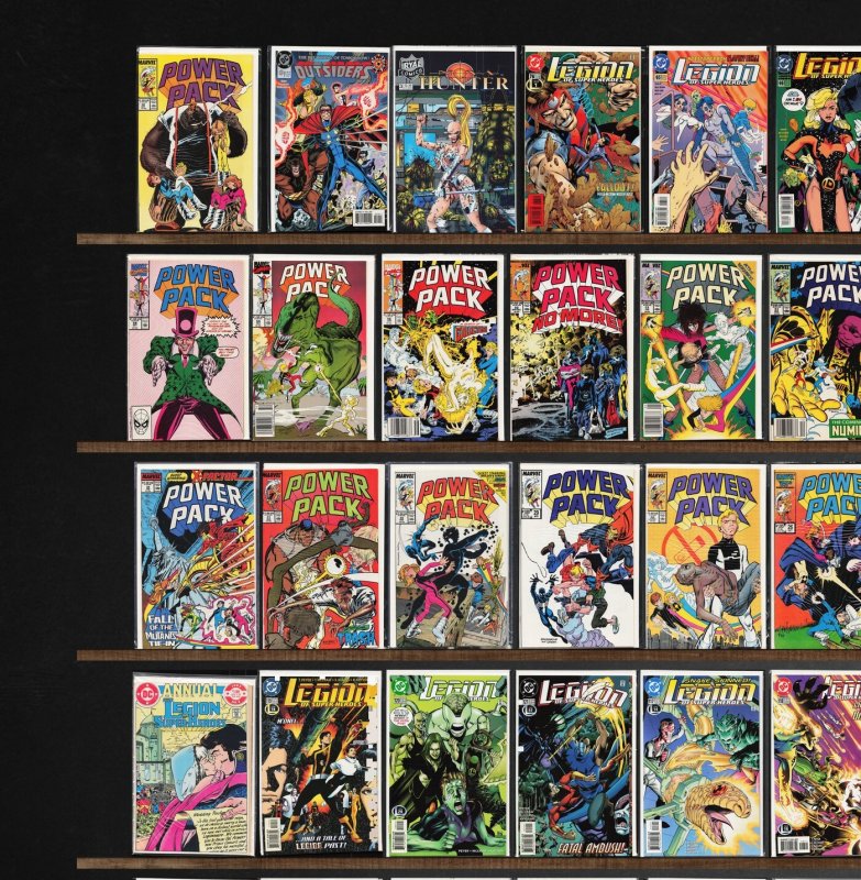 Huge Lot 150+ Comics with Legion Of Super Heroes, Power Pack & More!