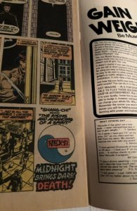 Special Marvel edition #15 (1973)1st shang-chi -’coner chip
