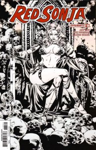 Red Sonja Volume 4 #18 Cover F (2018) Gomes B&W Incentive Cover