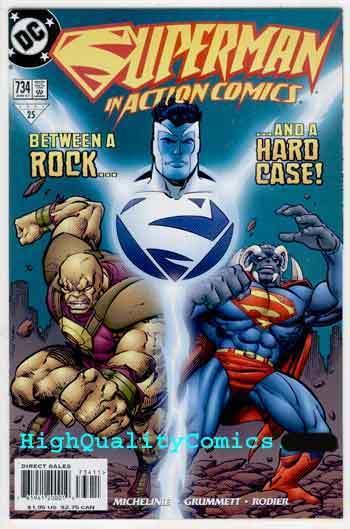 ACTION COMICS #734, NM+, Superman, 1997, Hardcase, Rodier, more in store