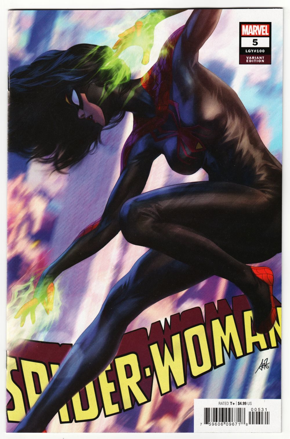 Spider-Woman #5 Artgerm Black Costume Variant (2020) NM [ITC1145