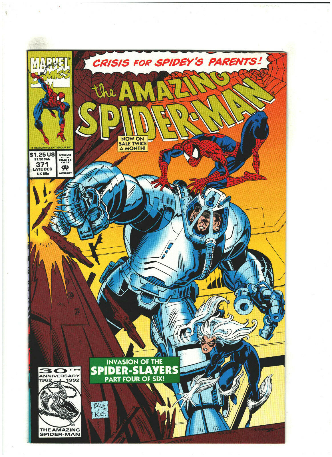 the Amazing Spider-Man Comic Book #371 Marvel Comics 1992 NEAR MINT 