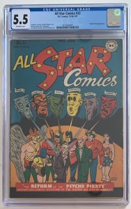 (1946) ALL STAR COMICS #32 CGC 5.5 OWP! Rare Golden Age! Psycho Pirate Appears!