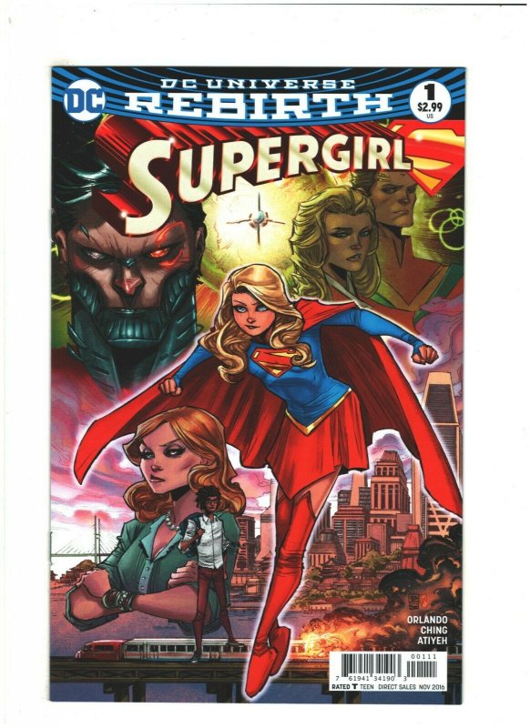 Supergirl #1 NM- 9.2 DC Rebirth 2016 Ching Variant
