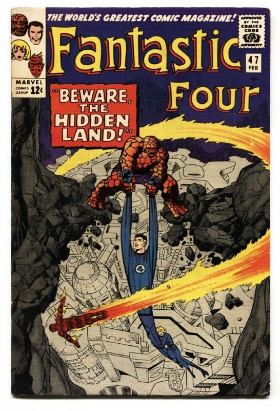 FANTASTIC FOUR #47 1966-MARVEL COMICS-JACK KIRBY-INHUMANS-HIGH GRADE 