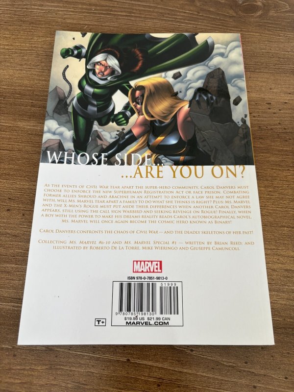 Ms. Marvel Civil War Marvel Comics TPB Graphic Novel Comic Book 3 J306