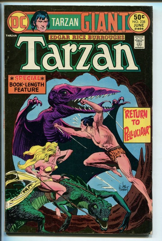 TARZAN #2358 1975-DC-EDGAR RICE BURROUGHS-GIANT ISSUE-KUBERT JUNGLE ART-vf minus