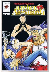 ARCHER and ARMSTRONG #9, NM+, Bar Fight, Pool, 1992,  more Valiant in store