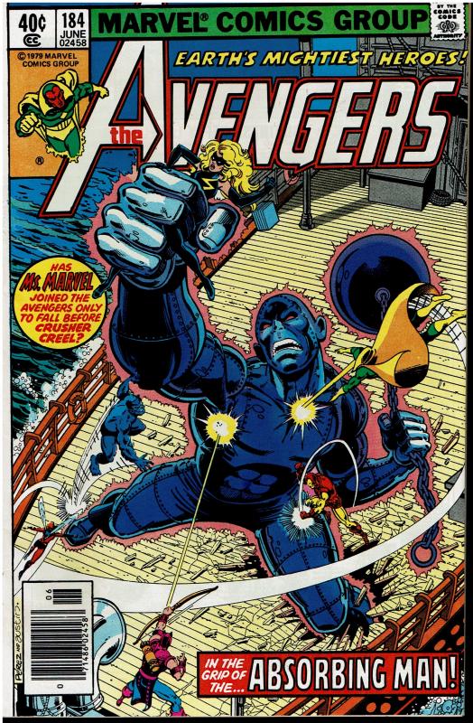 Avengers #184, 8.5 or Better - vs Absorbing Man