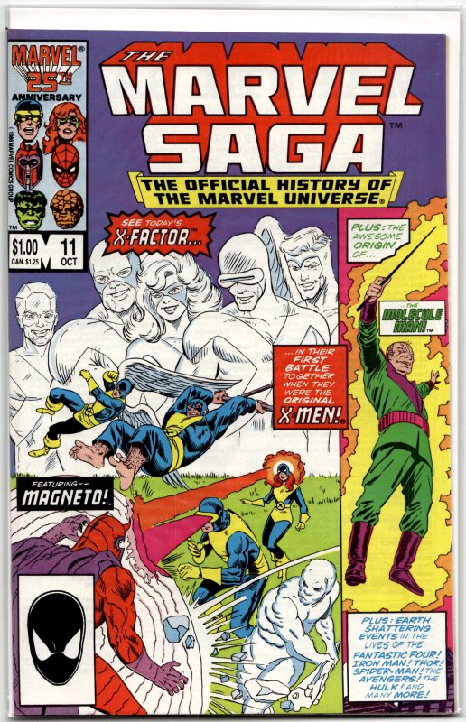 The Marvel Saga The Official History of the Marvel Universe #11 (1986) Marvel...