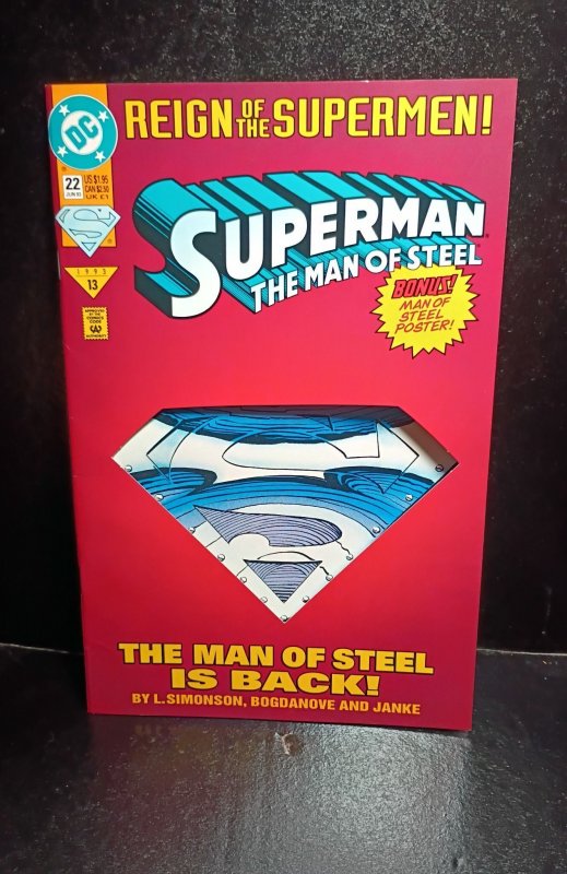 Superman: The Man of Steel #22 Die-Cut Cover (1993)
