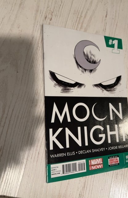 Moon Knight #1 (Marvel 2014) Rare 3rd print! Green banner third printing!