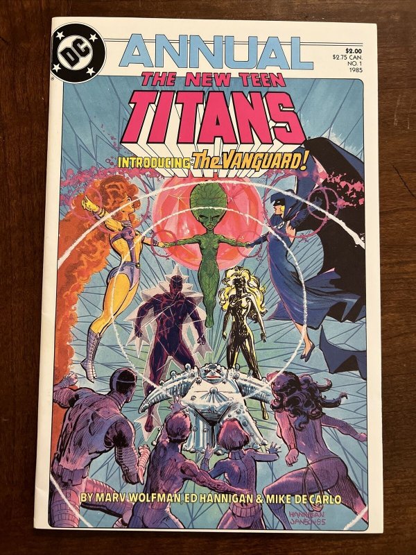 NEW TEEN TITANS ANNUAL # 1 - 1985 1st APPEARANCE OF VANGUARD 