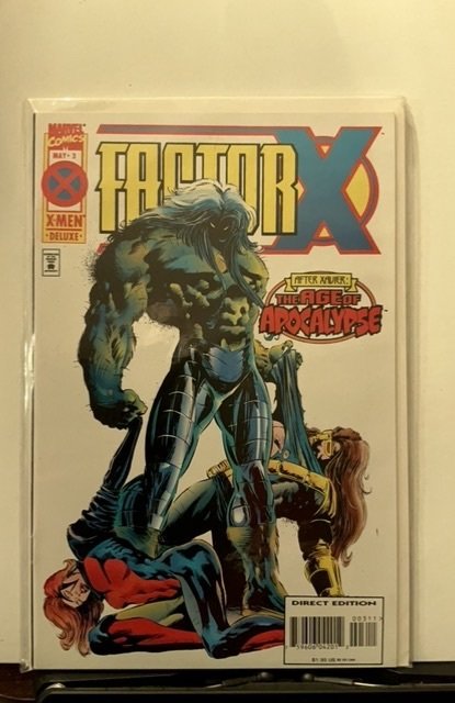 Lot of 3 Factor X #2,3,4 (1995)