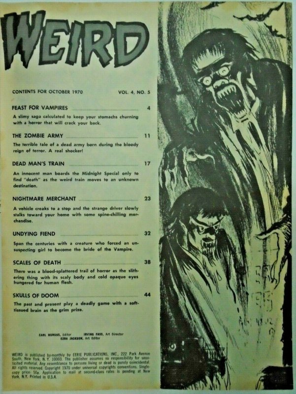 mm Weird (1966 Mag; Eerie) v4, #5vf