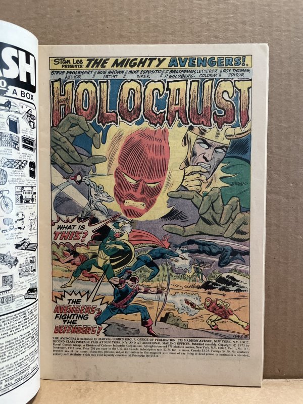 The Avengers #117 (1973) Unlimited Combined Shipping