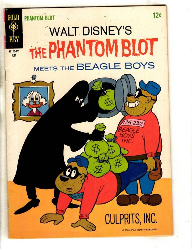 Walt Disney's Phantom Blot # 3 VF Gold Key Silver Age Comic Book Beagle Boys JL3