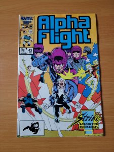 Alpha Flight #43 Direct Market Edition ~ NEAR MINT NM ~ 1986 Marvel Comics