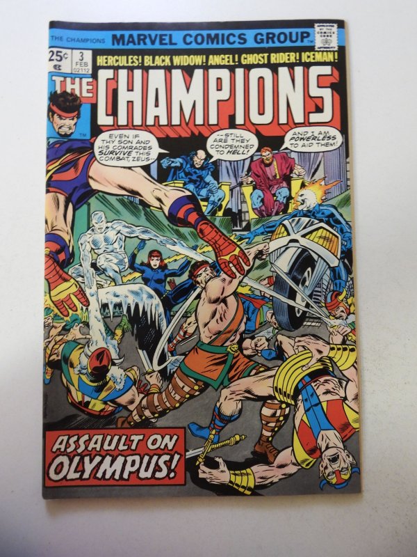 The Champions #3 (1976) FN+ Condition MVS Intact