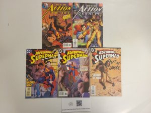 5 DC Comics #631 634 637 Adventures of Superman + #818 823 Action Comics 87 TJ27