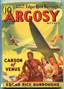 Carson of Venus serialization from Argosy 1938- Edgar Rice Burroughs-