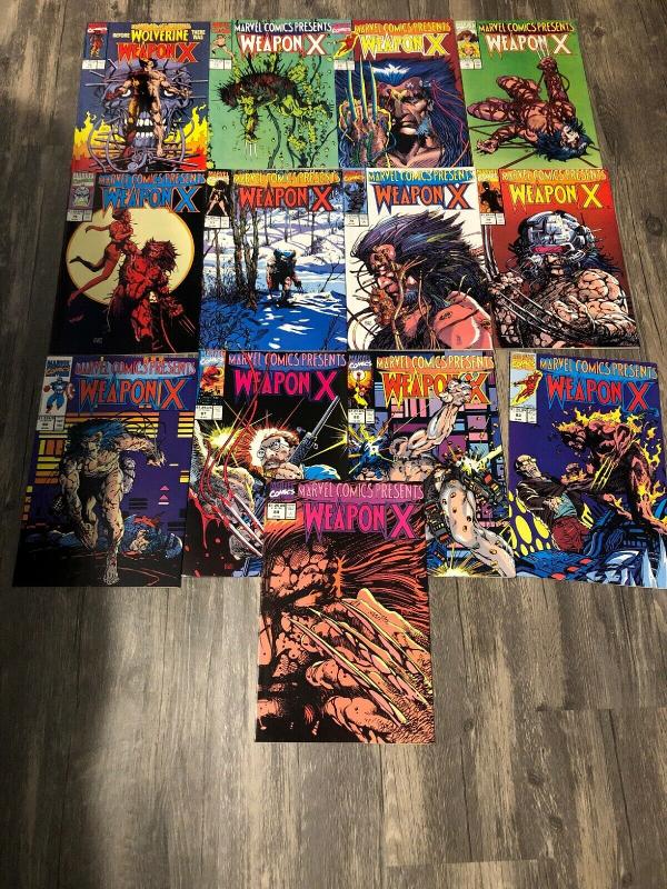 Marvel Comics Presents 72-84 * Weapon X Complete Set *