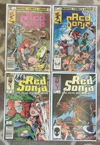 Red Sonja #1,2,4,7 VF/NM Lot 1982 Marvel Comics