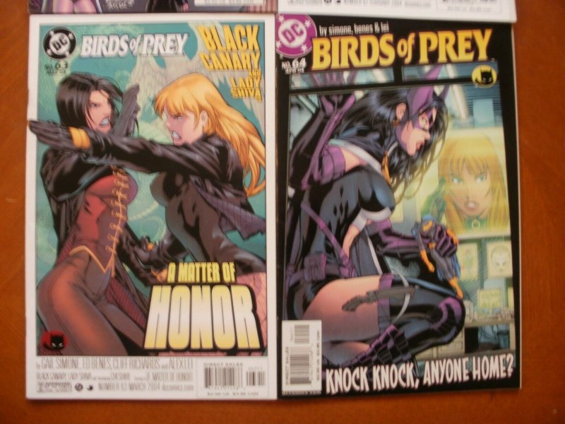 4 DC Comic: BIRDS OF PREY #61 Tough Choices #62 Shiva Canary #63 Honor #64 Home