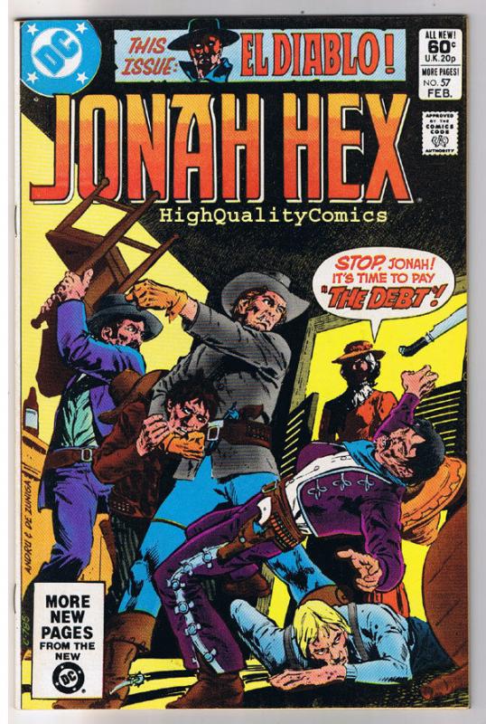 JONAH HEX #57, VF/NM, Debt, De Zuniga, El Diablo, 1977, more JH in store