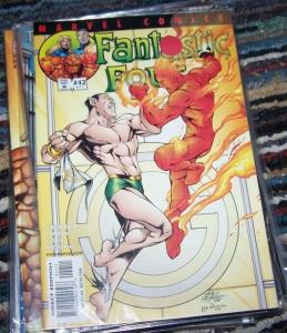 FANTASTIC FOUR #42 (471)  vol 3  2001 marvel     namor vs torch