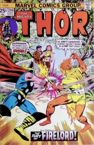 THOR Comic Issue 246 — Firelord & Jane Foster — 1976 Marvel Universe Very Good +