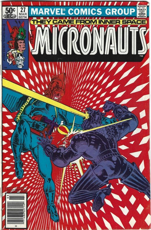 Micronauts #27 Newsstand Edition (1981)