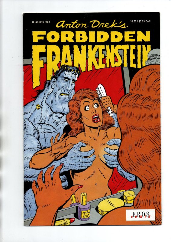 Forbidden Frankenstein #1 & 2 - Anton Drek - Eros Comix - 1991 - FN/VF