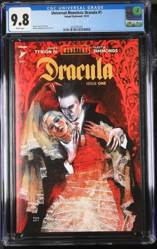 Universal Monsters Dracula #1 CGC 9.8 Cover A James Tynion IV  Image 2023 Graded