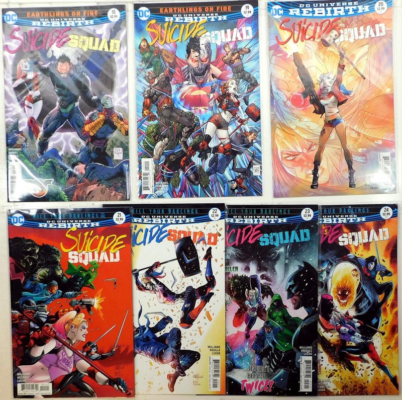Suicide Squad Lot 7 #18, 19, 20, 21, 22, 23, 24 2017 DC Harley Quinn Comics