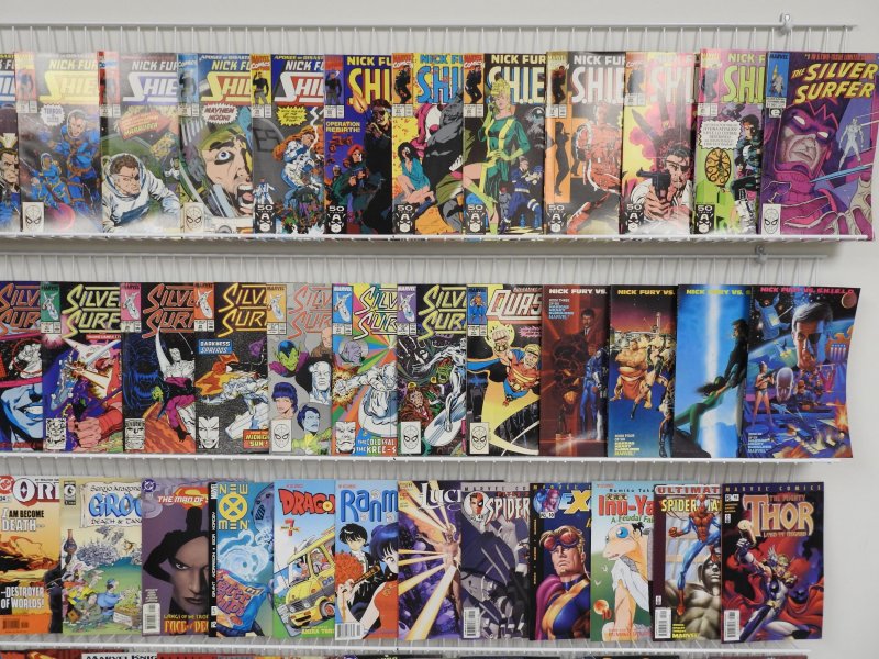 Huge Lot 200+ Comics W/ Silver Surfer, Shield, Thor, +More AVG VF-