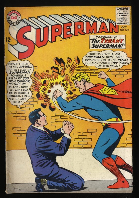 Superman #172 VG 4.0