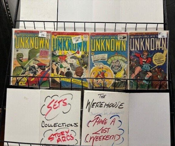 ADVENTURES INTO THE UNKNOWN Lot FAIR-VERY GOOD Silver Age Ogden Whitney ACG