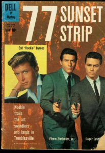 77 SUNSET STRIP-FOUR COLOR COMICS #1066-DELL-ED KOOKIE BYRNES PHOTO CVR VG