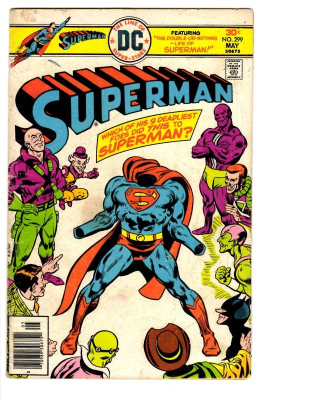 3 Superman DC Comic Books DC # 297 298 299 Lex Luthor Lois Lane Parasite BH20