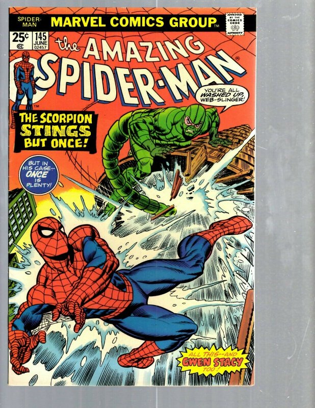 Amazing Spider-Man # 145 VF/NM Marvel Comic Book MJ Vulture Goblin Scorpion TJ1