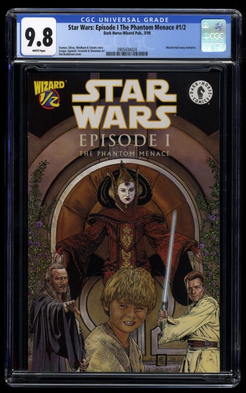 Star Wars: Episode I - The Phantom Menace #1/2 CGC NM/M 9.8 White Pages